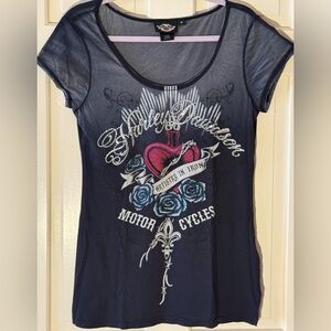 Harley-Davidson Black and White Eagle Label